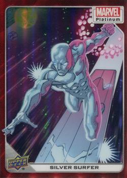 2023 Upper Deck Marvel Platinum - Red Rainbow #93 Silver Surfer Front