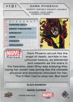 2023 Upper Deck Marvel Platinum - Black Rainbow #121 Dark Phoenix Back