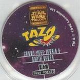 1996 Frito-Lay Star Wars Trilogy Special Edition Tazos #81 Grand Moff Tarkin & Darth Vader Back