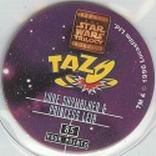 1996 Frito-Lay Star Wars Trilogy Special Edition Tazos #85 Luke Skywalker & Princess Leia Back