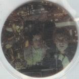 1996 Frito-Lay Star Wars Trilogy Special Edition Tazos #89 Aboard the Millenium Falcon chased by a Star Destroyer Front
