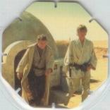 1996 Frito-Lay Star Wars Trilogy Special Edition Tazos #101 Owen Lars & Luke Skywalker Front