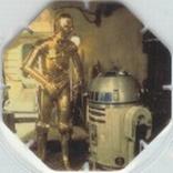 1996 Frito-Lay Star Wars Trilogy Special Edition Tazos #103 C-3PO & R2-D2 Front