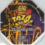 1996 Frito-Lay Star Wars Trilogy Special Edition Tazos #108 Ben [Obi-Wan] Kenobi Back