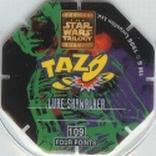 1996 Frito-Lay Star Wars Trilogy Special Edition Tazos #109 Luke Skywalker Back