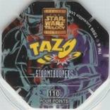 1996 Frito-Lay Star Wars Trilogy Special Edition Tazos #110 Stormtroopers Back
