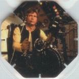 1996 Frito-Lay Star Wars Trilogy Special Edition Tazos #111 Han Solo firing quad cannon Front