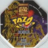 1996 Frito-Lay Star Wars Trilogy Special Edition Tazos #115 Chewbacca Back