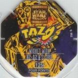 1996 Frito-Lay Star Wars Trilogy Special Edition Tazos #125 Wicket with R2-D2 & C-3PO Back