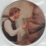 1996 Frito-Lay Star Wars Trilogy Special Edition Tazos #136 Jabba the Hutt Front