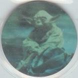 1996 Frito-Lay Star Wars Trilogy Special Edition Tazos #151 Jedi Master Yoda Front