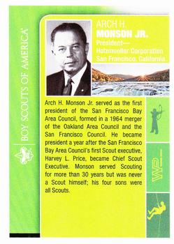 2013 WP National Scout Jamboree #NNO Arch H. Monson Jr. Back