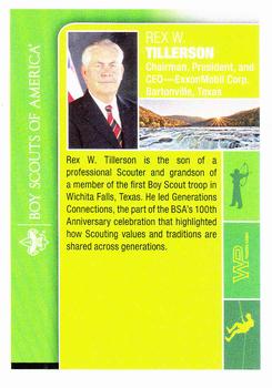 2013 WP National Scout Jamboree #NNO Rex W. Tillerson Back