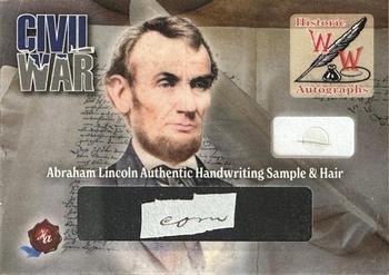 2023 Historic Autographs Civil War - Lincoln Written Word & Historic DNA #1 Abraham Lincoln Front