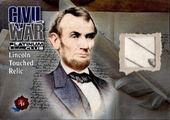 2023 Historic Autographs Civil War - Lincoln Touched Relic #1 Abraham Lincoln Front