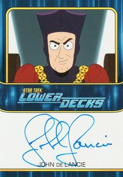 2023 Rittenhouse Star Trek Lower Decks Collectors Set - Autographs Bordered #NNO John de Lancie Front