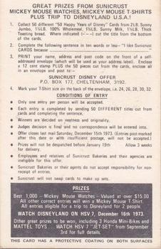 1973 Sunicrust 50 Happy Years of Disney #11 Doc Back