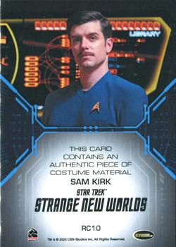 2023 Rittenhouse Star Trek: Strange New Worlds Season One - Costume Relics #RC10 Sam Kirk Back