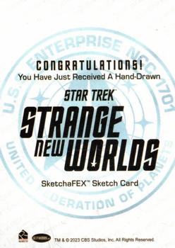 2023 Rittenhouse Star Trek: Strange New Worlds Season One - SketchaFEX #NNO Adam Cleveland Back