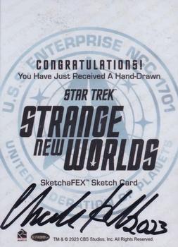 2023 Rittenhouse Star Trek: Strange New Worlds Season One - SketchaFEX #NNO Charles Hall Back