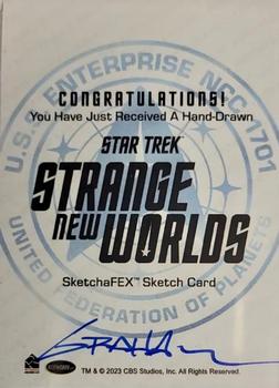 2023 Rittenhouse Star Trek: Strange New Worlds Season One - SketchaFEX #NNO Kevin Graham Back
