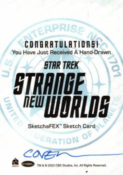 2023 Rittenhouse Star Trek Strange New Worlds Season One - SketchaFEX #NNO Roy Cover Back