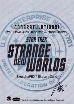 2023 Rittenhouse Star Trek Strange New Worlds Season One - SketchaFEX #NNO Wei Ho Back