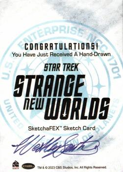 2023 Rittenhouse Star Trek: Strange New Worlds Season One - SketchaFEX #NNO Westley Smith Back