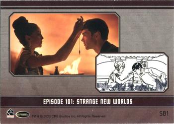 2023 Rittenhouse Star Trek: Strange New Worlds Season One - Storyboard Artwork #SB01 Strange New Worlds Back
