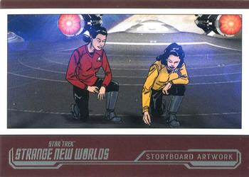 2023 Rittenhouse Star Trek: Strange New Worlds Season One - Storyboard Artwork #SB10 Spock Amok Front
