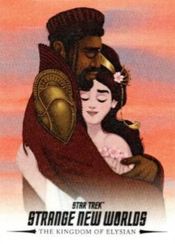 2023 Rittenhouse Star Trek: Strange New Worlds Season One - The Elysian Kingdom Art #K9 King Ridley and the Princess Thalia Front
