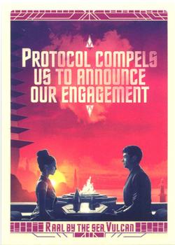 2023 Rittenhouse Star Trek Strange New Worlds Season One - Travel Posters #T2 Vulcan Front