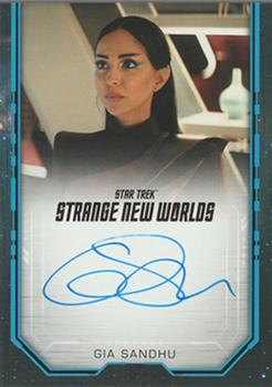 2023 Rittenhouse Star Trek: Strange New Worlds Season One - Autographs Bordered #NNO Gia Sandhu Front