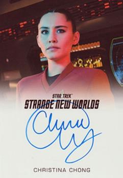 2023 Rittenhouse Star Trek: Strange New Worlds Season One - Autographs Full Bleed #NNO Christina Chong Front