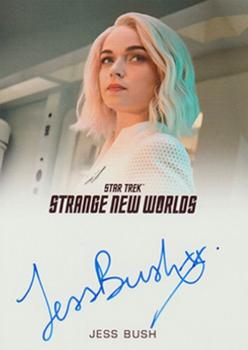 2023 Rittenhouse Star Trek Strange New Worlds Season One - Autographs Full Bleed #NNO Jess Bush / Christine Chapel Front