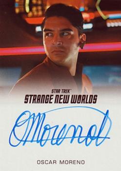 2023 Rittenhouse Star Trek Strange New Worlds Season One - Autographs Full Bleed #NNO Oscar Moreno / Crewman Zuniga Front