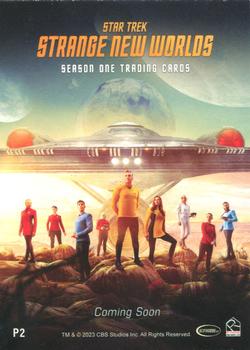 2023 Rittenhouse Star Trek: Strange New Worlds Season One - Promos #P2 Star Trek: Strange New Worlds Back