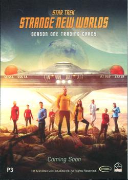 2023 Rittenhouse Star Trek: Strange New Worlds Season One - Promos #P3 Star Trek: Strange New Worlds Back