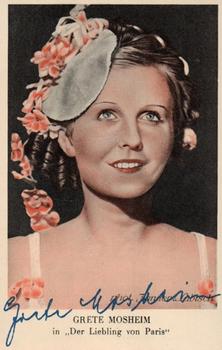 1933 Garbaty Buhnenstars (Large Format) #NNO Grete Mosheim Front