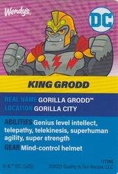 2023 Wendy's DC Characters #NNO Gorilla Grodd Back