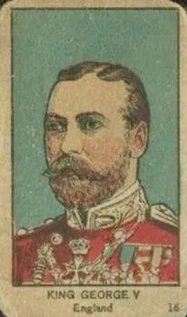 1920 Mayfair Novelty World War Leaders & Insignia (W545) #16 King George V Front