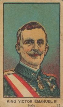 1920 Mayfair Novelty World War Leaders & Insignia (W545) #32 King Victor Emmanuel III Front