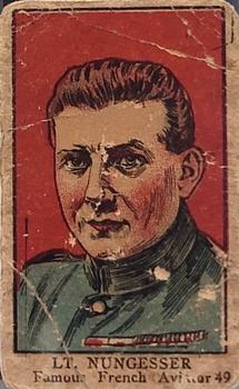 1920 Mayfair Novelty World War Leaders & Insignia (W545) #49 Charles Nungesser Front