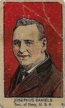 1920 Mayfair Novelty World War Leaders & Insignia (W545) #8 Josephus Daniels Front