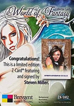 2012 Breygent World of Fantasy - Z-Cards Autographs #ZA-SM2 Steve Miller Back