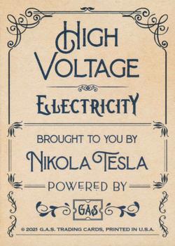 2021 GAS Series 1 - Plasma Ray Foil #NNO Nikola Tesla Back