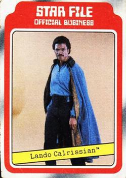 1980 Scanlens Star Wars The Empire Strikes Back #8 Lando Calrissian Front