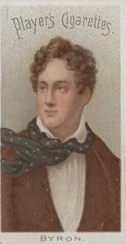 1902 Player's Famous Authors and Poets #9 Lord Byron Front