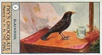 1912 Fry's Birds and Poultry #5 Blackbird Front
