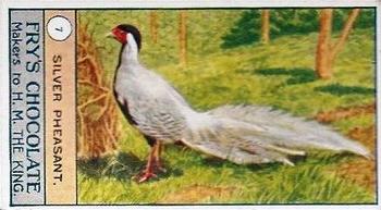 1912 Fry's Birds and Poultry #7 Silver Pheasant Front